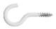 Cup Hook 3,3x20/40, White (250/pc)