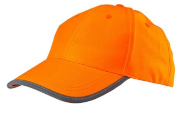 Work cap, orange, plain