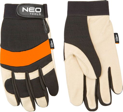 Working gloves, grain leather, 10