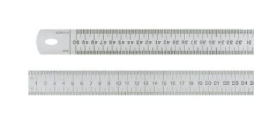 Rule inox 2000X30X1 mm/INCH, 30 x 1 mm/inch