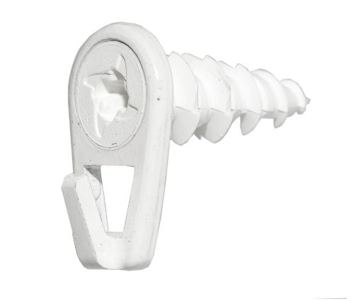 Drywall hook WALLDRILLER PICTURE HOOK white, 14kg 2pcs