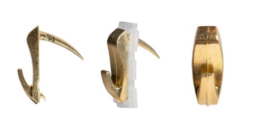 Drywall hook WALLBITER brass, 5kg, 4pcs