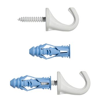 All-purpose hanger VERSAHOOK white, 9kg, 2pcs