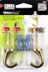 All-purpose hanger VERSAHOOK brass, 9kg, 2pcs