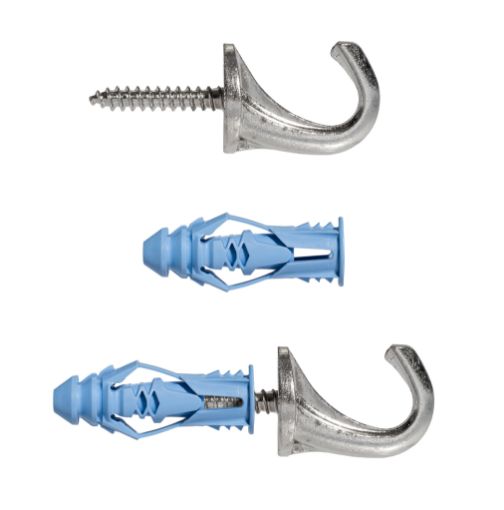 All-purpose hanger VERSAHOOK nickel, 9kg, 2pcs