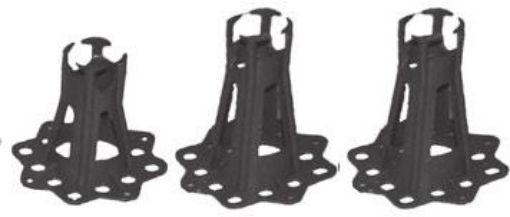 Tower with plate GR 15-20/16mm, plastic (50/pc)