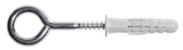 Eye screw with plug 8,0x40, Nylon (2/pc)