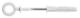 Eye screw with plug 8,0x51, Nylon White (2/pc)