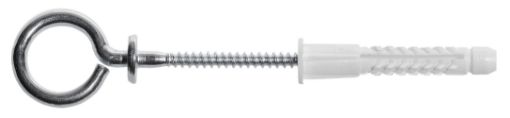 Eye screw with plug 6,0x41, Nylon (2/pc)