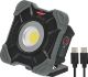 Akulamp LED 10W, IP54, 1000lm 6500K, USB laetav karabiinirõnga ja magnetiga, 1m USB C kaabel
