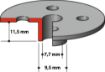 KOPEERRÕNGAS 7,7x9,5x11,5mm 3612C, 3620