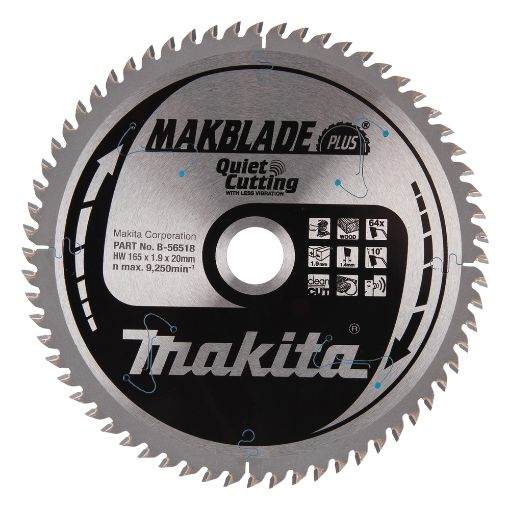 T.C.T saeketas  165X1.9X20mm 10° T64T.C.T • 165 x20 mm • T64 • 10° • Puidu