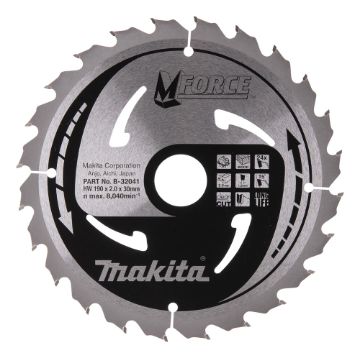 T.C.T saeketas  190X2X30mm 15° T24T.C.T • 190 x30 mm • T24 • 15° • Puidu