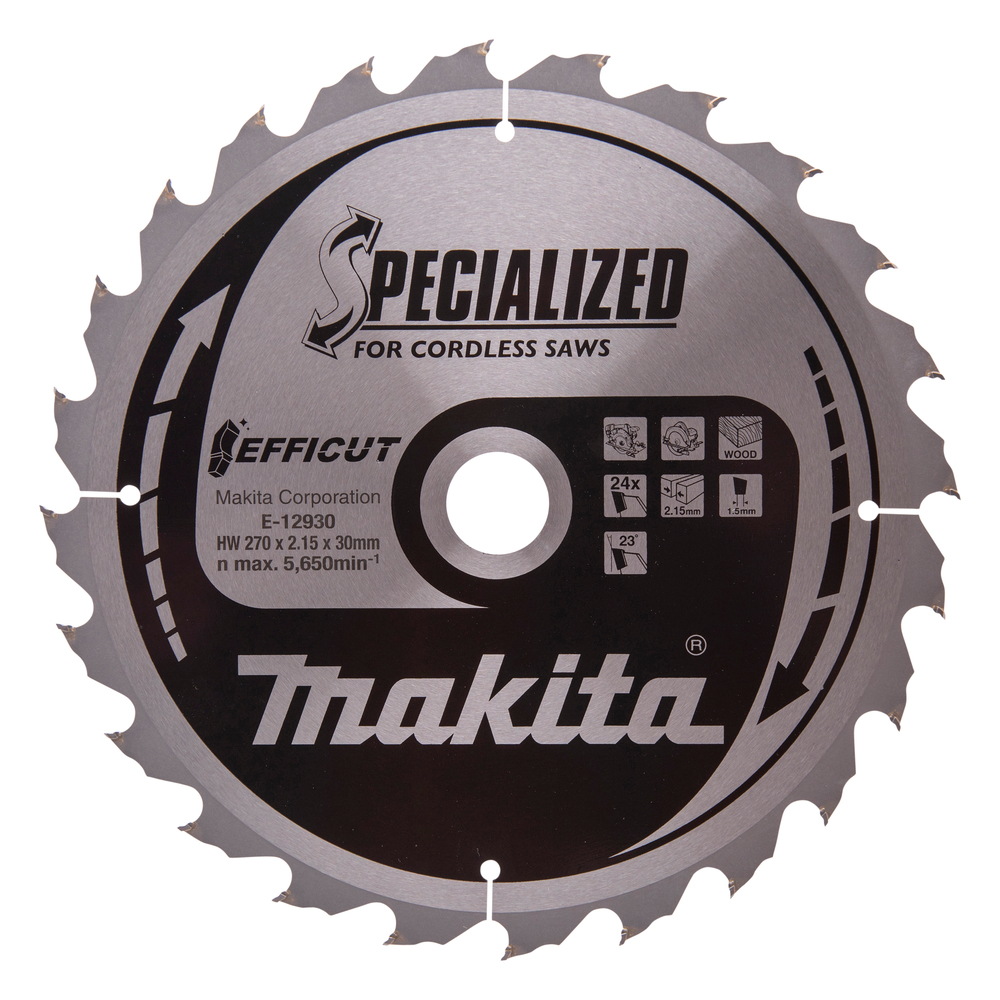 T.C.T hammastega saeketas puidu  lõikamiseks 270X2.15X30mm 23° T24 EFFICUT