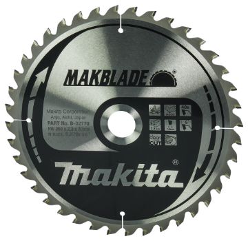 T.C.T saeketas 260X2.3X30mm 5° T40 T.C.T • 260 x30 mm • T40 • 5° • Puidu