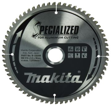 T.C.T saeketas 216X2.2X30mm -5° T64 T.C.T • 216 x30 mm • T64 • -5° • Alumiinium