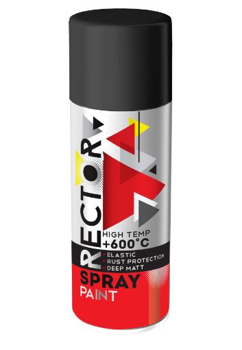 RECTOR Enamel heat-resistant in aerosol package 400 ml - Black