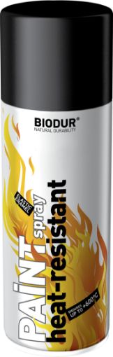 BIODUR Enamel heat-resistant in aerosol package 400 ml - Black