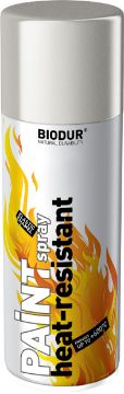 BIODUR Enamel heat-resistant in aerosol package 400 ml - Silver