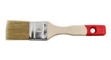 Flat paintbrush 1, 5" white bristle, B/L 53mm