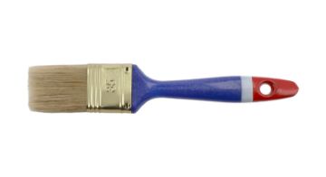 Flat paintbrush 1, 5" white bristle, B/L 44mm