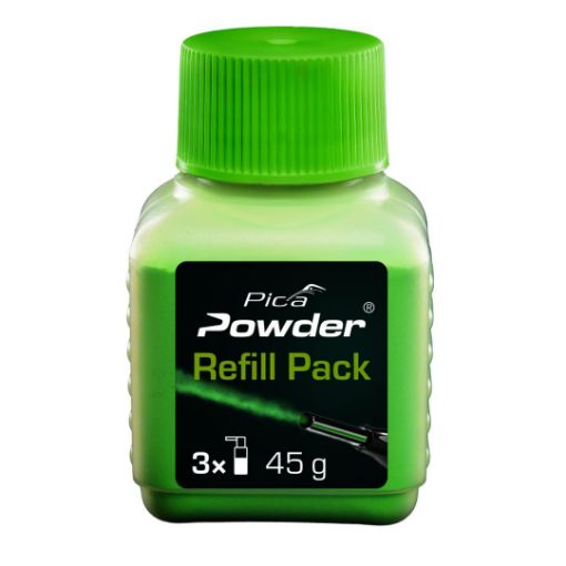 Refill Pack- Green fluorescent chalk powder