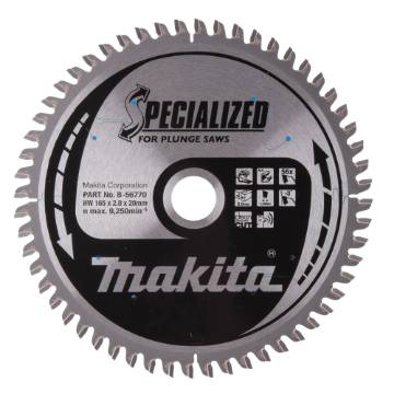 T.C.T saeketas 165X2X20mm -3° T56 T.C.T • 165 x20 mm • T56 • -3° • Alumiinium