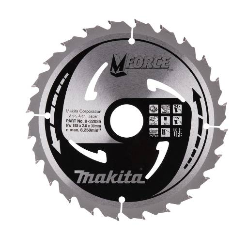 T.C.T saeketas 185X2X30mm 15° T24 T.C.T • 185 x30 mm • T24 • 15° • Puidu