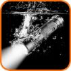 Aluminium Flashlight, 200 lum, zoom, IPX7, 3xAAA