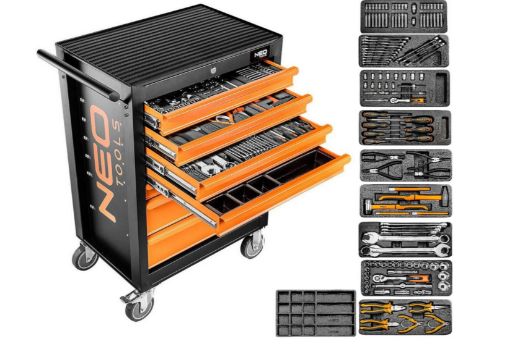 Tool cabinet 7 drawers, 129 pcs.