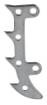 Metallist hammasplaat DUC254-le