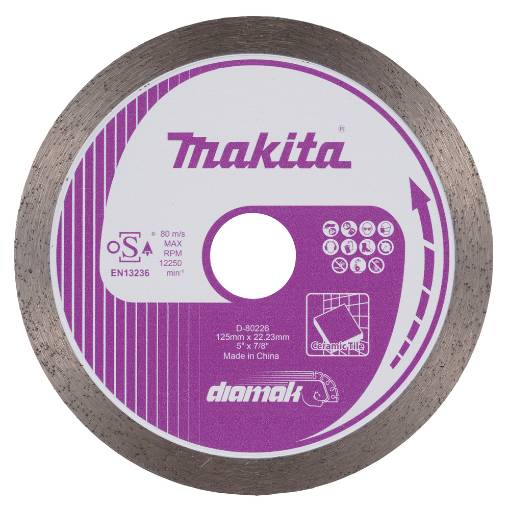 Teemantlõikeketas, ø125 mm, keraamilise plaadi lõikamiseks