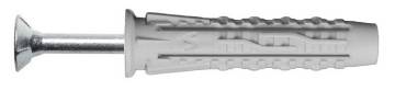 Universal plug + screw 8,0x40 / 5,0x70, Nylon (6/pc)