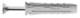 Universal plug + screw 8,0x40 / 5,0x70, Nylon (6/pc)