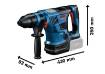 Akupuurvasar 18V 5,8J SDS-plus GBH 18V-34 CF + 2x8,0Ah Li-ion + kohver