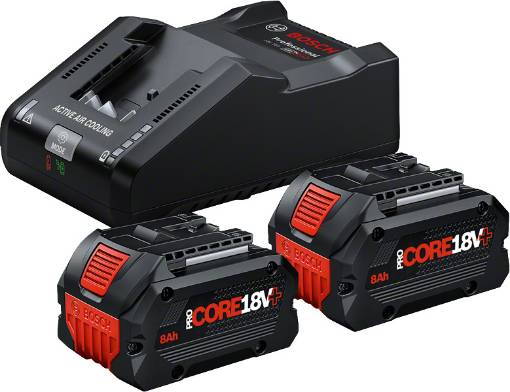 Starter Set 2x8.0Ah PC , GAL 18V-160, Carton