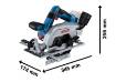 Akuketassaag 18V 165mm GKS 18V-57-2 L, ilma akuta