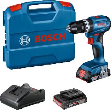 GSB 18V-45 2x 2.0Ah, GAL 18V-20, L-Case