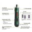 Screwdriver PushDrive; 3,6 V; 1,5 Ah accu. incl. 32pcs bit set, charger included