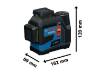 Bosch GLL 12V-100-33 CG Professional Line Laser Kit