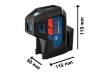 Bosch GPL 5 G Professional 2 x 1,5 V