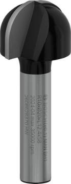 Ümarsoonefrees, 2-poolne R=4 mm, l=9,5 mm,kinn.8m