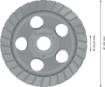 Teemantlihvketas, Best 125x22.23mm,Univers.Turbo