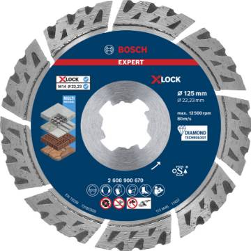 X-LOCK  teemantlõikeketas Multi Material 115