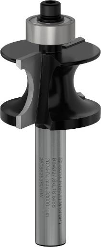 Ühendusprofilfrees R=6,0mm, l=19mm,kinn.8mm