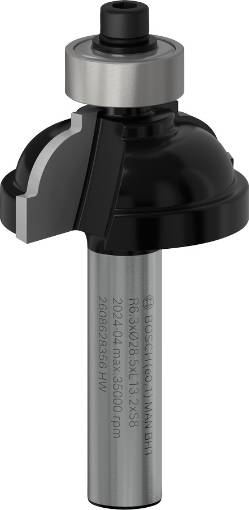 Ümardusfrees HM R=6,3mm, l=14mm,kinn.8mm