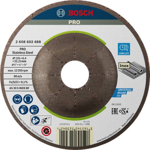 Lihvketas INOX 115x22x6 mm