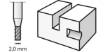 Frees HSS, D=2,0 mm, 2tk