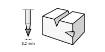 Frees HSS, D=3,2 mm, 2tk