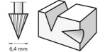 Frees HSS, D=6,4 mm, 2tk